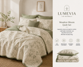 🌿 Lumevia® Meadow Whisper Reversible Quilt Set
